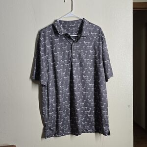 Gray Short Sleeve Tee with Textured Knit